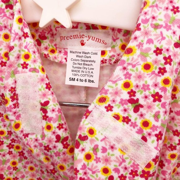 🍍NWT Preemie 2 pc Set Footie Onesie w Hat - Picture 5 of 7
